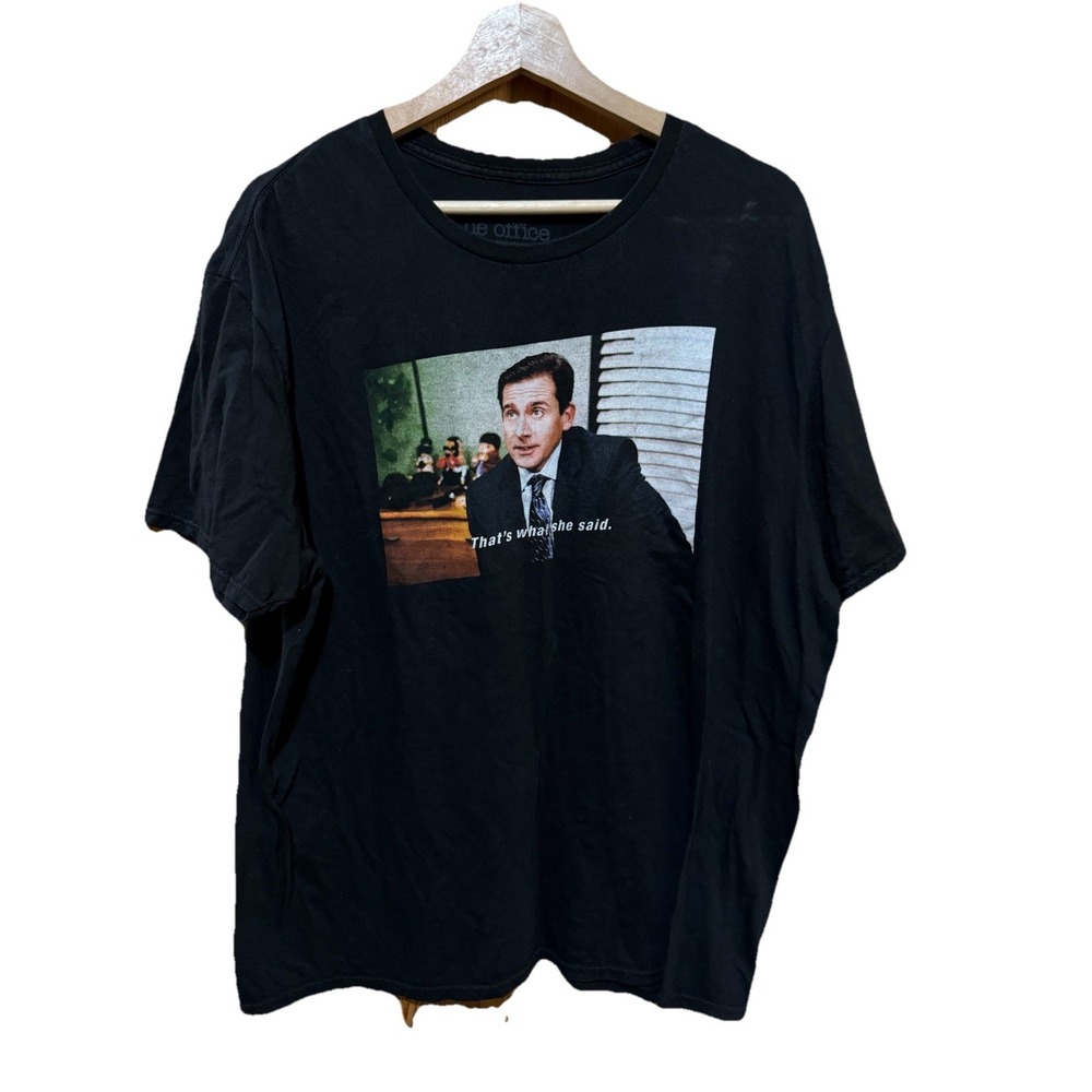 The Office That's What‎ She Said Shirt Mens Size Large Black T-Shirt